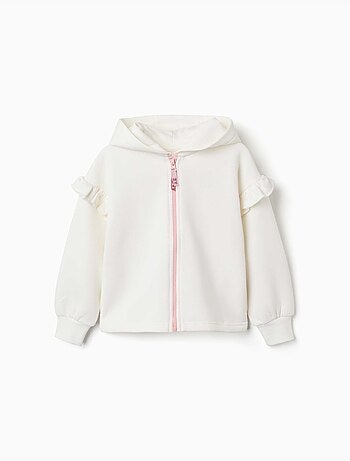 Chaqueta de felpa con capucha y forro perchado