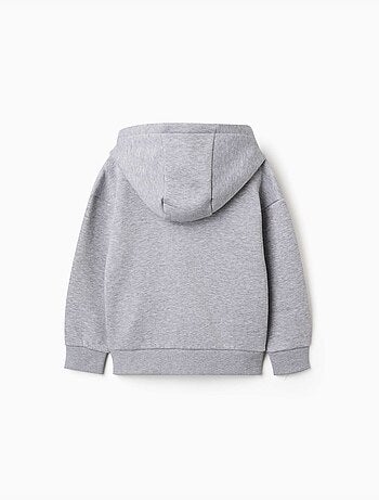 Chaqueta de felpa con capucha y forro perchado