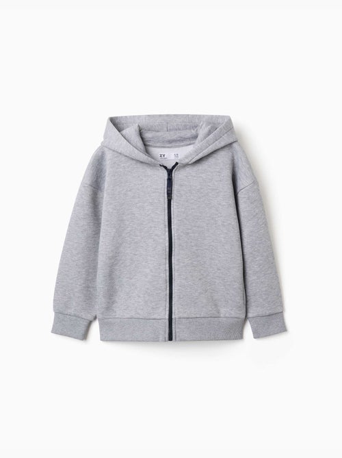 Chaqueta de felpa con capucha y forro perchado - Kiabi