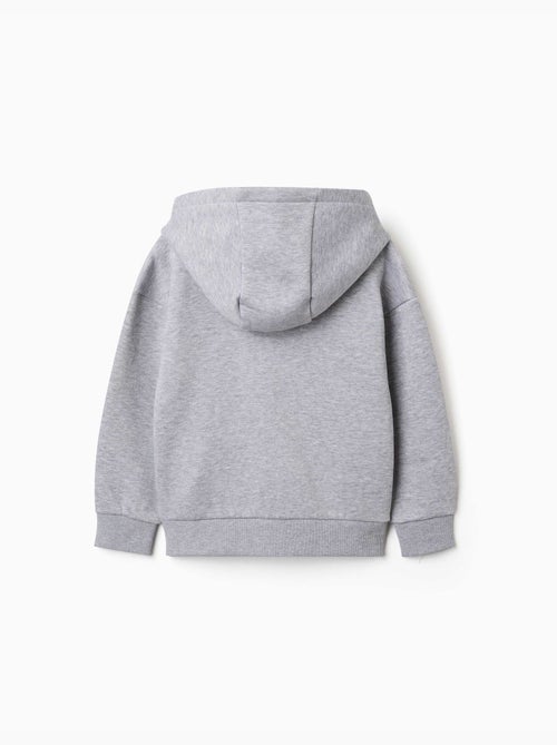 Chaqueta de felpa con capucha y forro perchado - Kiabi