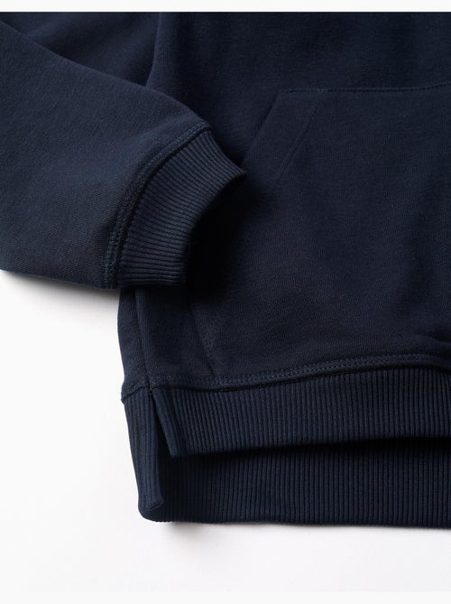 Chaqueta de felpa con capucha y M bordada - Kiabi Chaqueta de felpa con capucha y M bordada - Kiabi