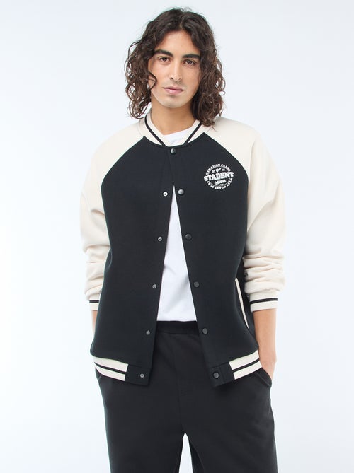 Chaqueta de felpa estilo americano - Kiabi