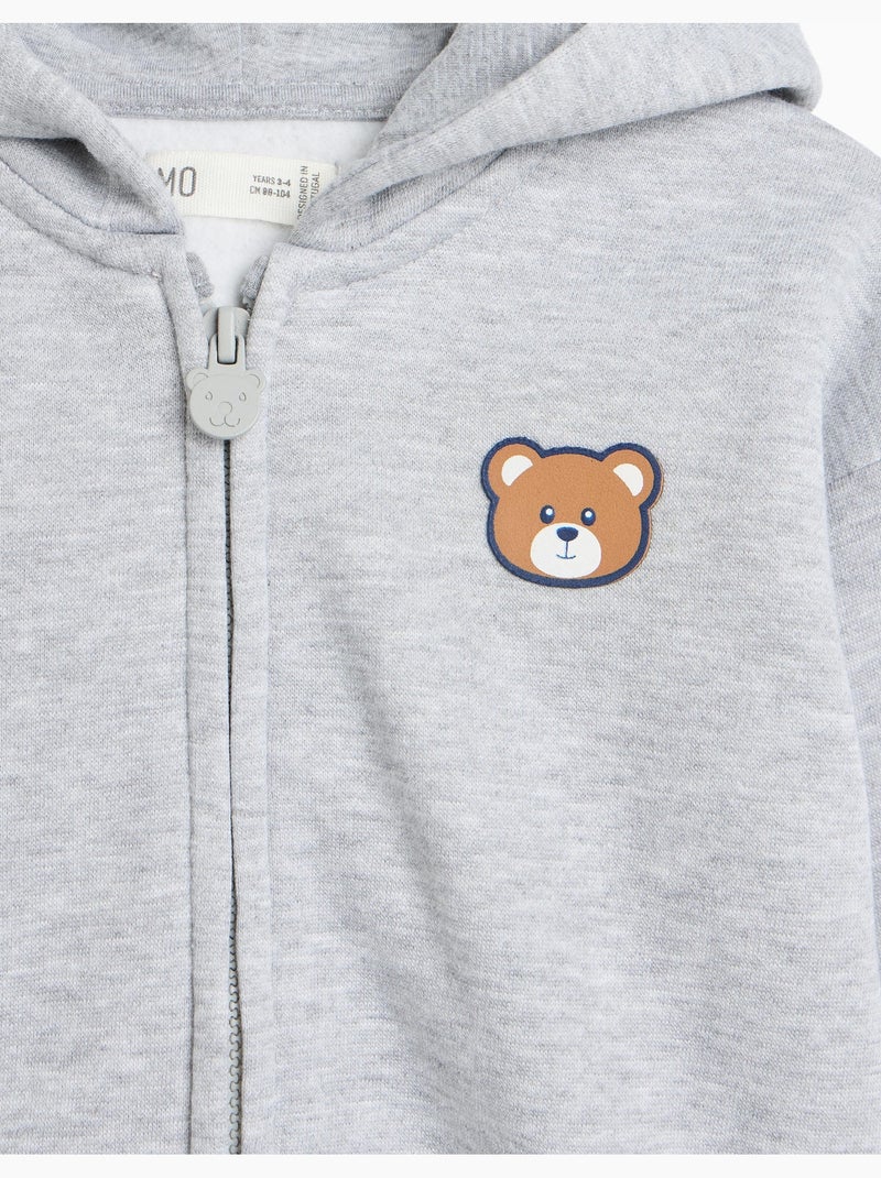 Chaqueta de felpa, mo fashion Gris - Kiabi
