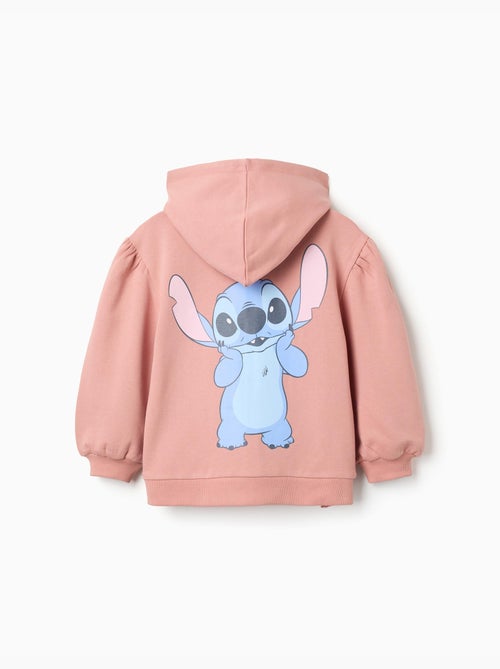 Chaqueta de felpa perchada con capucha y estampados de Stitch - Kiabi
