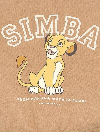 Chaqueta de felpa perchada con interior cálido 'Simba' 'Disney'