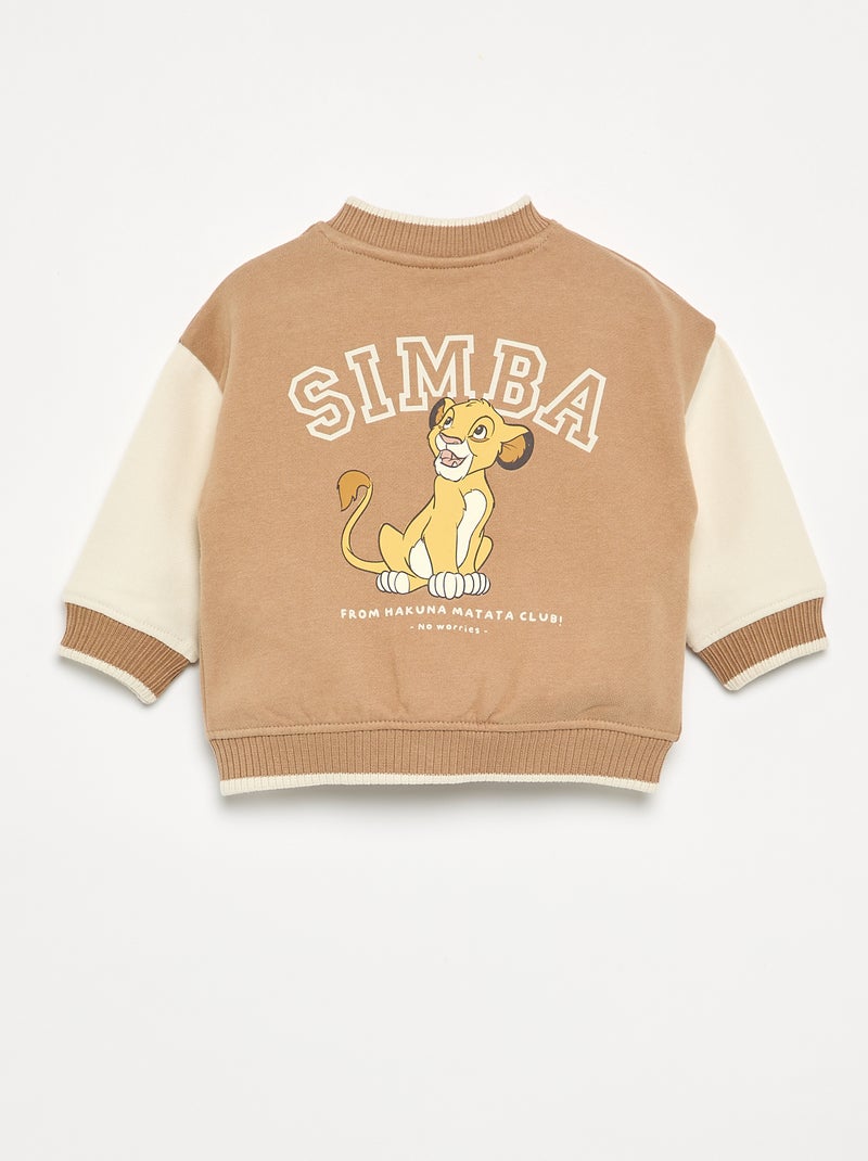 Chaqueta de felpa perchada con interior cálido 'Simba' 'Disney' Beige - Kiabi