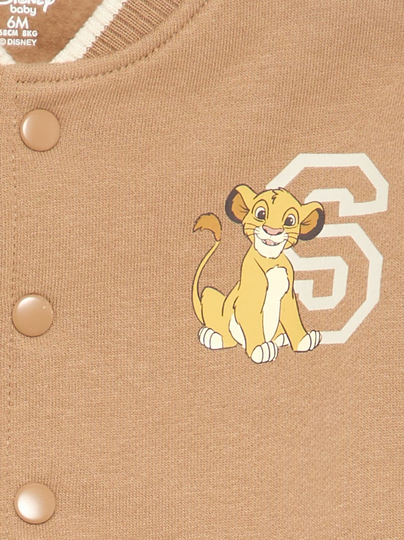 Chaqueta de felpa perchada con interior cálido 'Simba' 'Disney' Beige - Kiabi