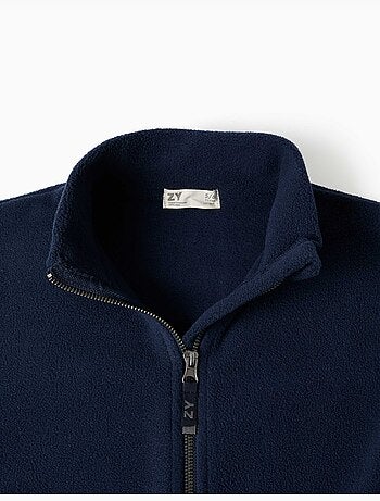 Chaqueta de felpa polar con cuello alto