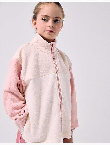 Chaqueta de felpa polar con cuello alto