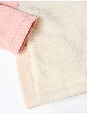 Chaqueta de felpa polar con cuello alto