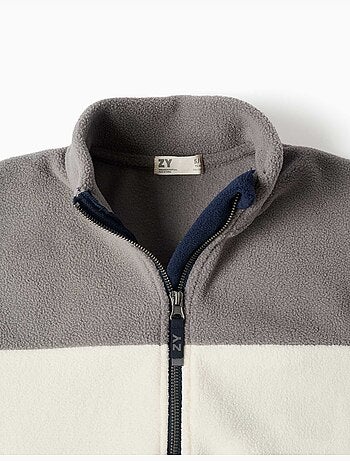 Chaqueta de felpa polar con cuello alto