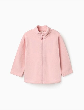 Chaqueta de felpa polar con cuello alto