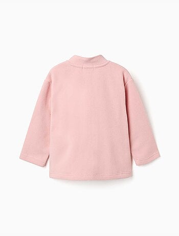 Chaqueta de felpa polar con cuello alto