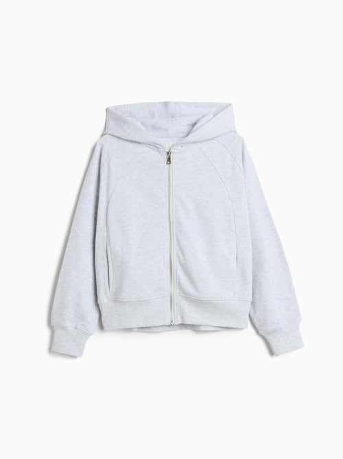 Chaqueta de felpuña con capucha, MO Fashion - Kiabi Chaqueta de felpuña con capucha, MO Fashion - Kiabi