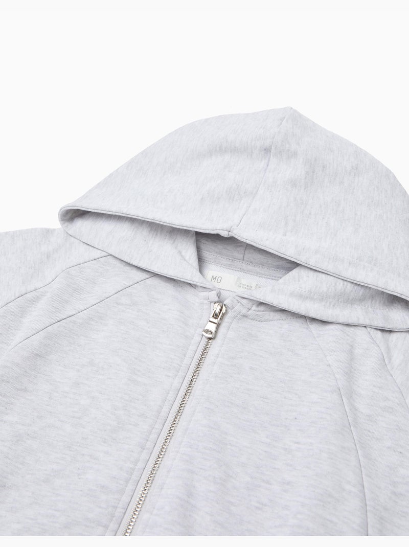 Chaqueta de felpuña con capucha, MO Fashion Gris - Kiabi