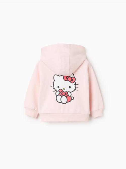 Chaqueta de Fleece Cardado para Bebé, Rosa Claro - Kiabi