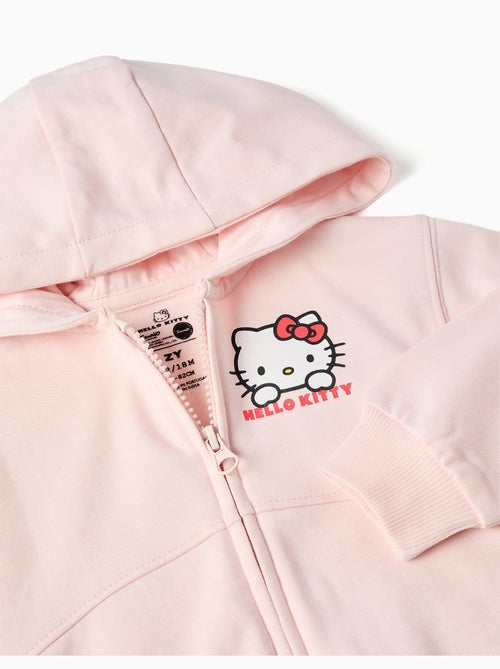 Chaqueta de Fleece Cardado para Bebé, Rosa Claro - Kiabi