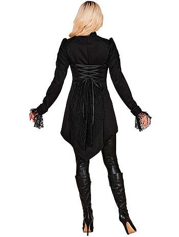 Chaqueta de frac negra para mujer