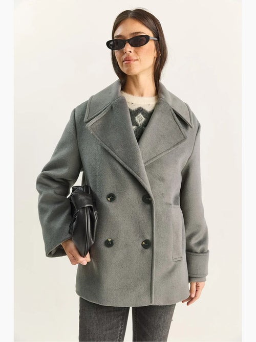 Chaqueta de gabardina extragrande con botones y bolsillos lucci - Kiabi