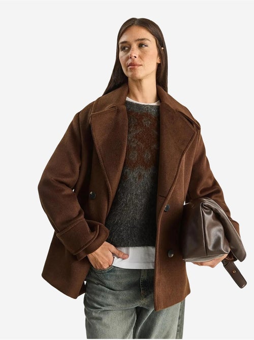 Chaqueta de gabardina extragrande con botones y bolsillos lucci - Kiabi Chaqueta de gabardina extragrande con botones y bolsillos lucci - Kiabi
