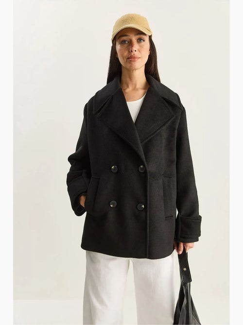 Chaqueta de gabardina extragrande con botones y bolsillos lucci - Kiabi