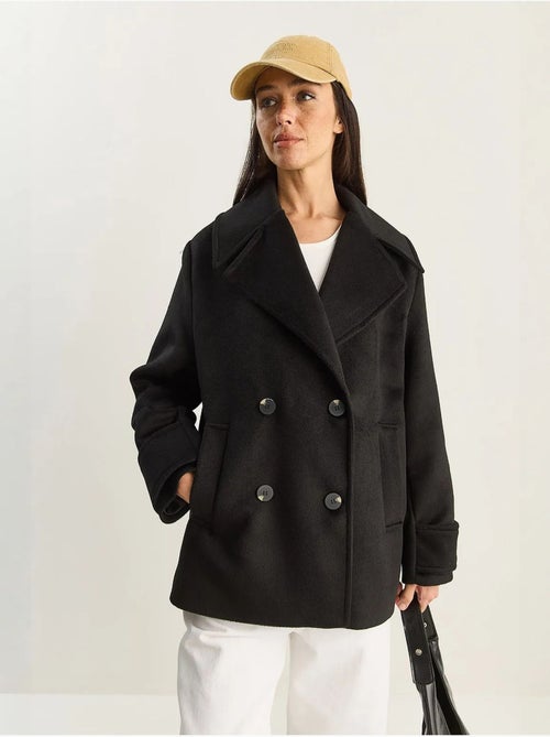 Chaqueta de gabardina extragrande con botones y bolsillos lucci - Kiabi
