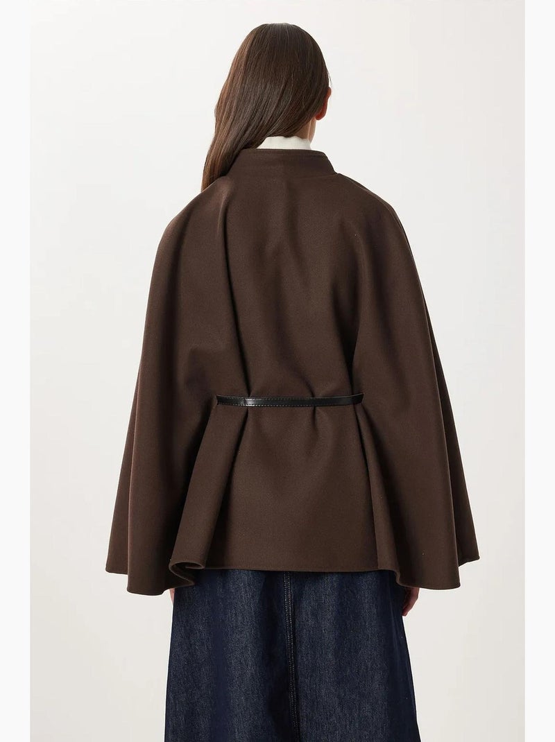 Chaqueta de gabardina texturizada con cierre de botones istanbul Marrón chocolate - Kiabi