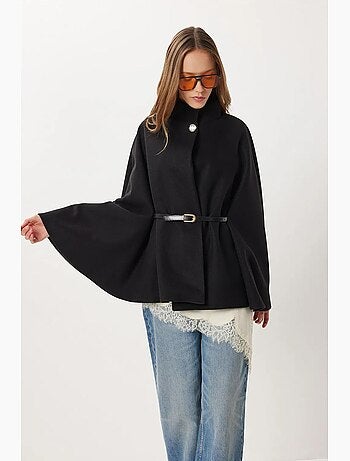 Chaqueta de gabardina texturizada con cierre de botones istanbul
