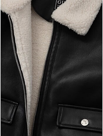 Chaqueta de imitación de cuero - guess kids