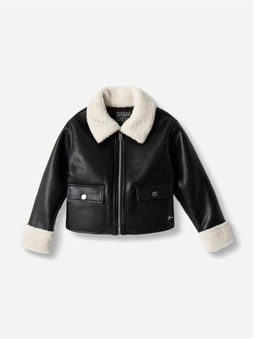 Chaqueta de imitación de cuero - guess kids - Kiabi Chaqueta de imitación de cuero - guess kids - Kiabi