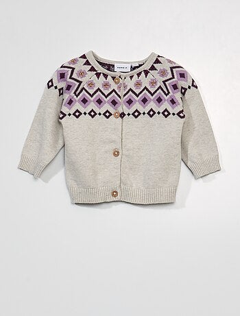 Chaqueta de jacquard con detalles brillantes - Kiabi