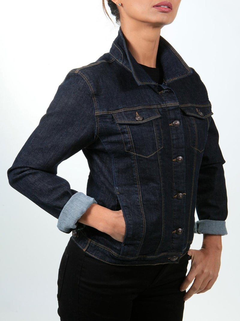 Chaqueta de jeans stretch corte entallado ERA 'Rica Lewis' Azul - Kiabi