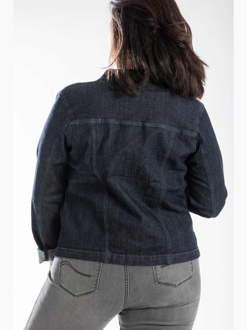 Chaqueta de jeans stretch OBV1 'OBER' Azul - Kiabi
