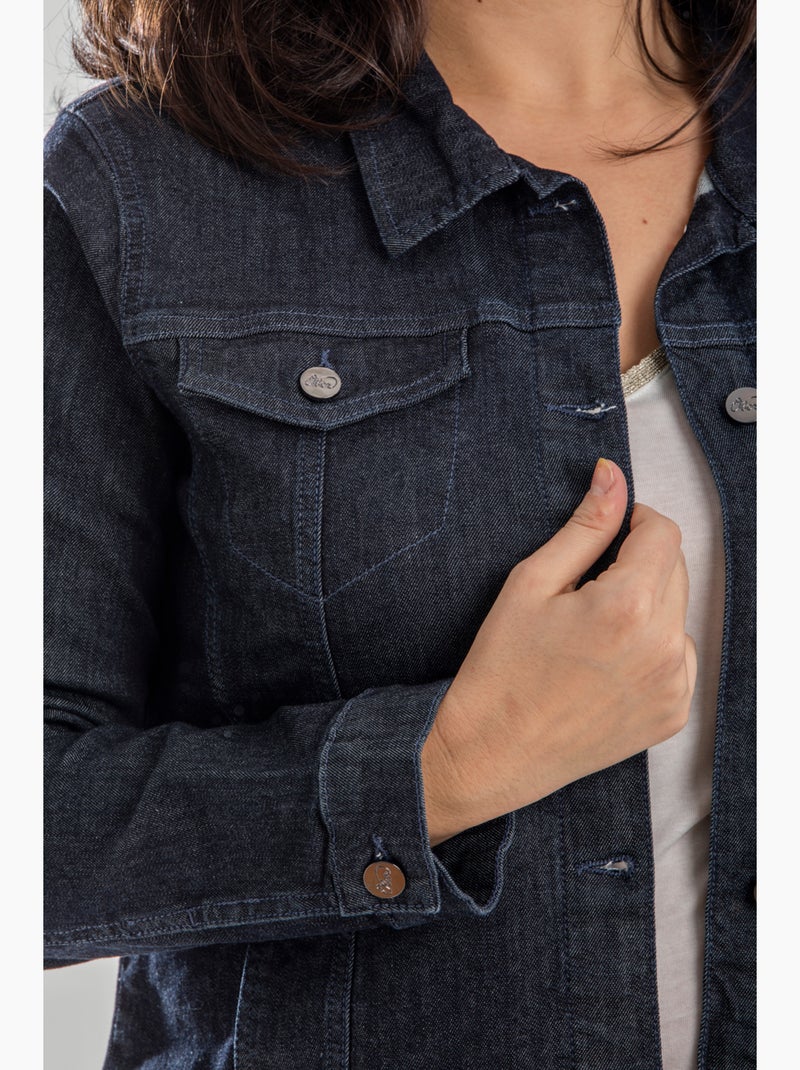 Chaqueta de jeans stretch OBV1 'OBER' Azul - Kiabi