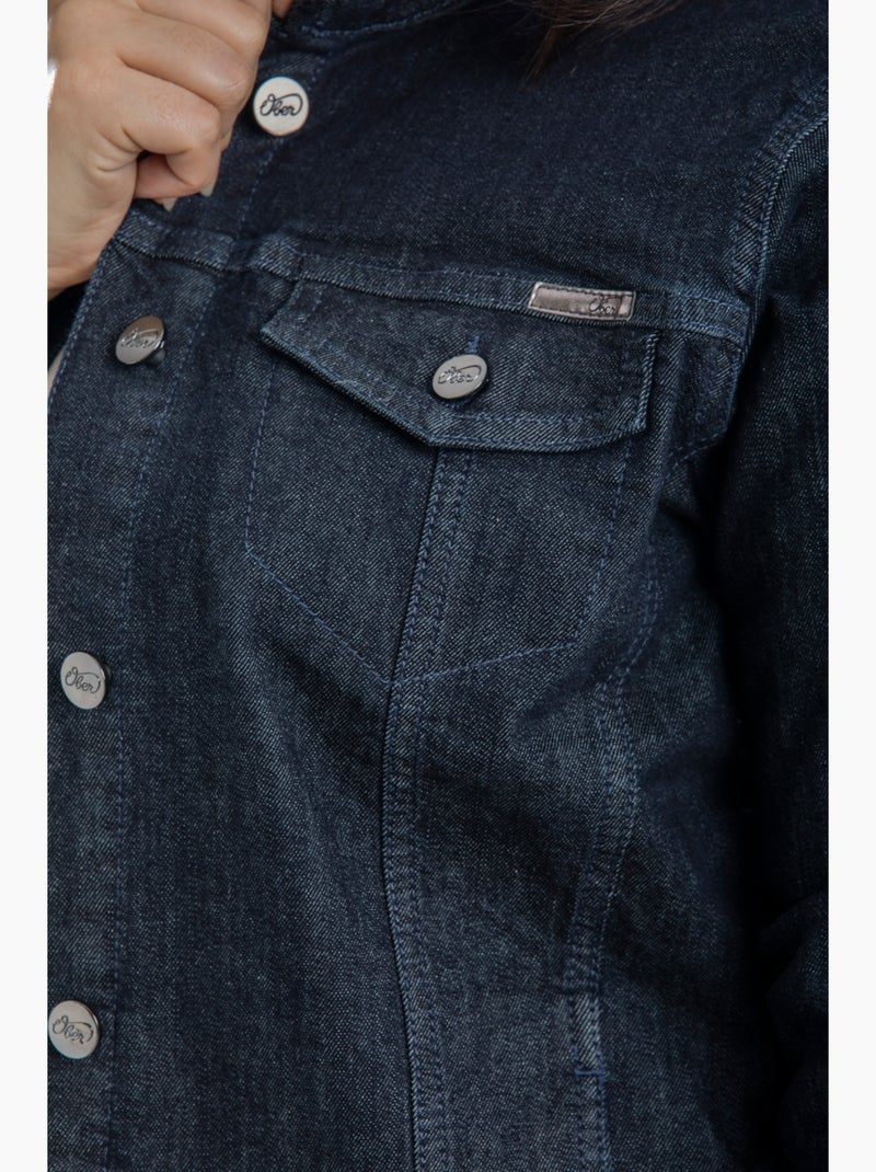 Chaqueta de jeans stretch OBV1 'OBER' Azul - Kiabi