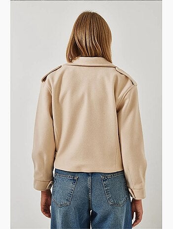 Chaqueta de lana con detalle de un solo bolsillo lucci