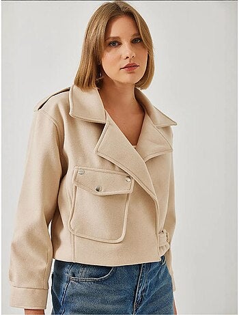 Chaqueta de lana con detalle de un solo bolsillo lucci