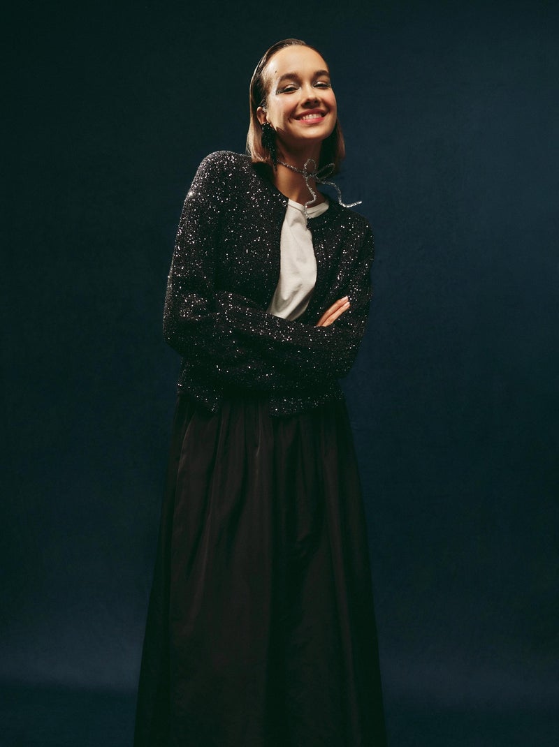 Chaqueta de lentejuelas, MO Fashion Negro - Kiabi