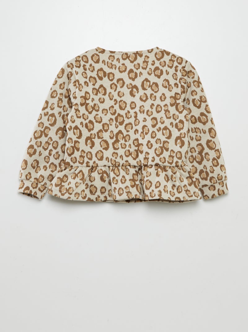 Chaqueta de leopardo 'Name it' BEIGE - Kiabi