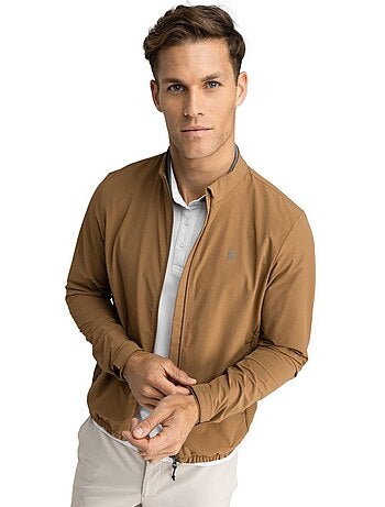 Chaqueta de lluvia golf hombre golf hombre muirfield mustard