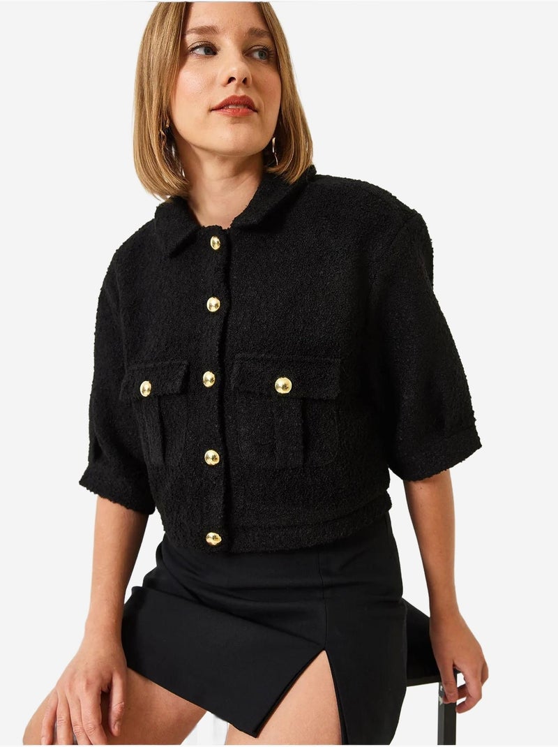 Chaqueta de manga corta mbms lucci Negro - Kiabi