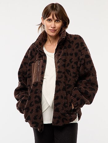 Chaqueta de maternidad efecto borreguito