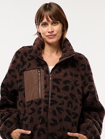Chaqueta de maternidad efecto borreguito