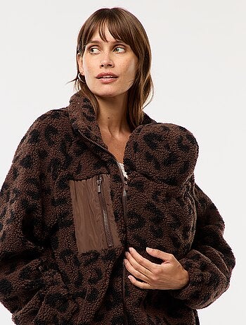 Chaqueta de maternidad efecto borreguito