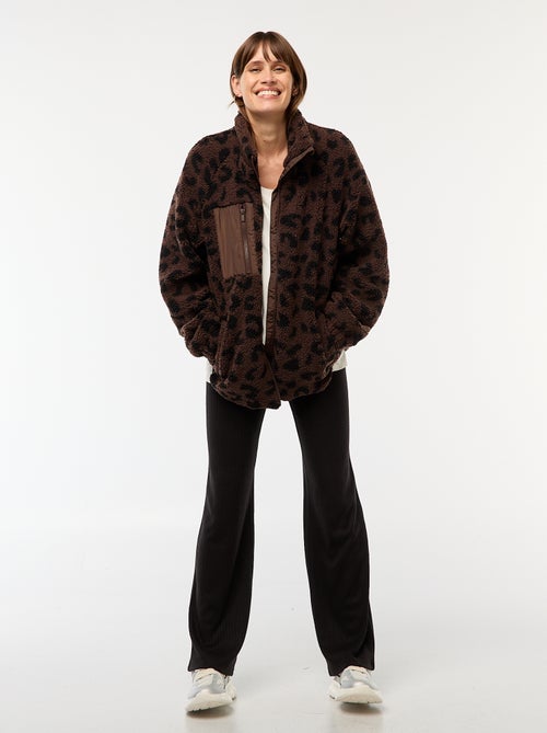 Chaqueta de maternidad efecto borreguito - Kiabi