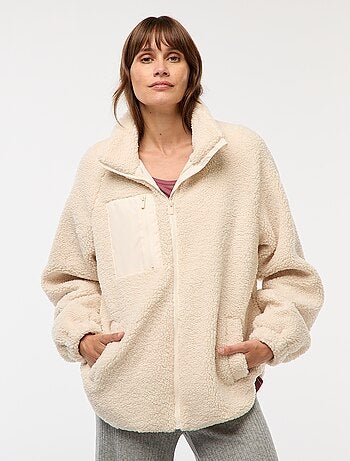 Chaqueta de maternidad efecto borreguito