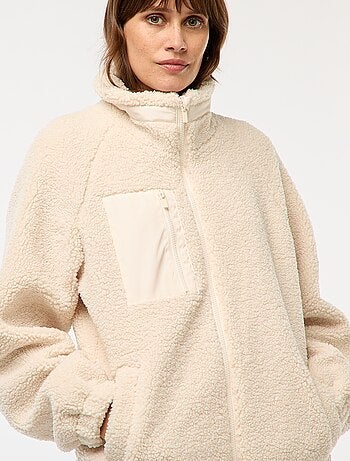 Chaqueta de maternidad efecto borreguito