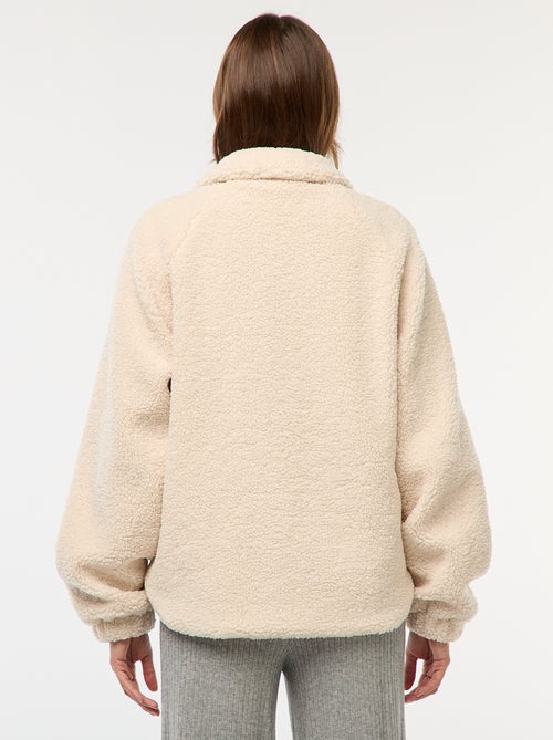 Chaqueta de maternidad efecto borreguito - Kiabi