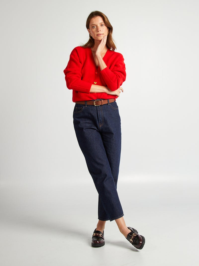 Chaqueta de mezcla de lana  - San Valentín rojo - Kiabi