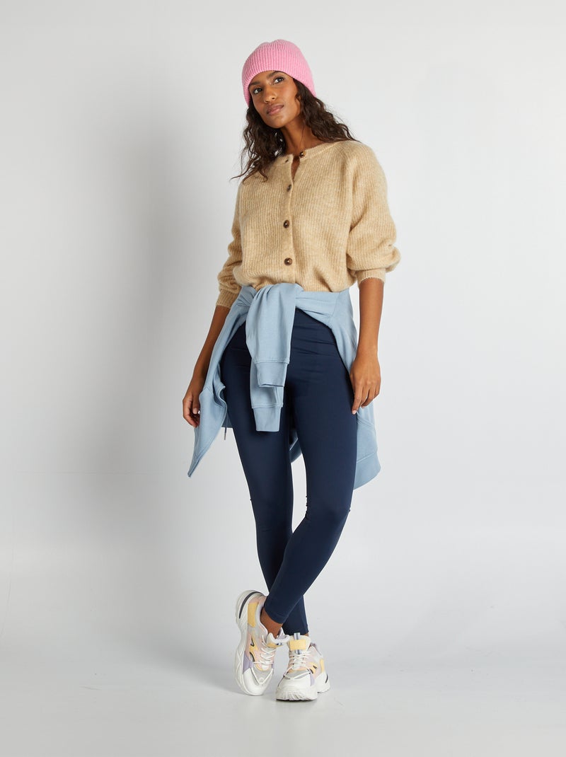 Chaqueta de mezcla de lana y mohair BEIGE - Kiabi